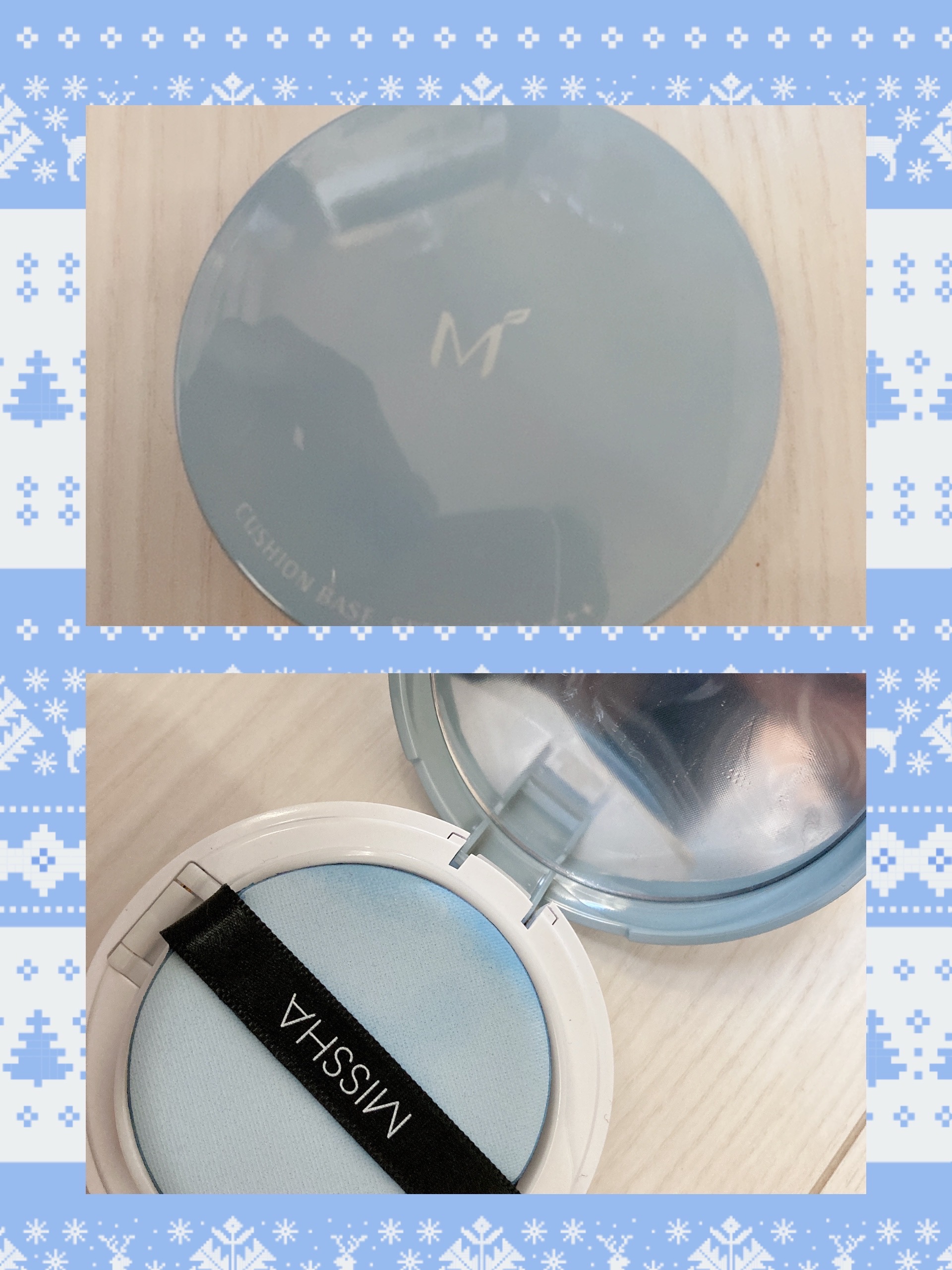 M クッションベース(ミント)/MISSHA/化粧下地を使ったクチコミ（1枚目）