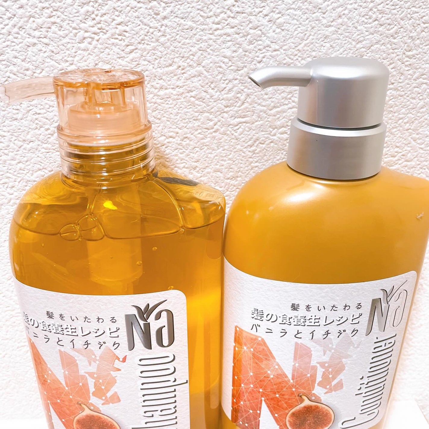 Na シャンプーモイスチャー&シャイン バニラフラワー&イチジクレシピ/王子製薬/ノンシリコンシャンプーを使ったクチコミ(3枚目)