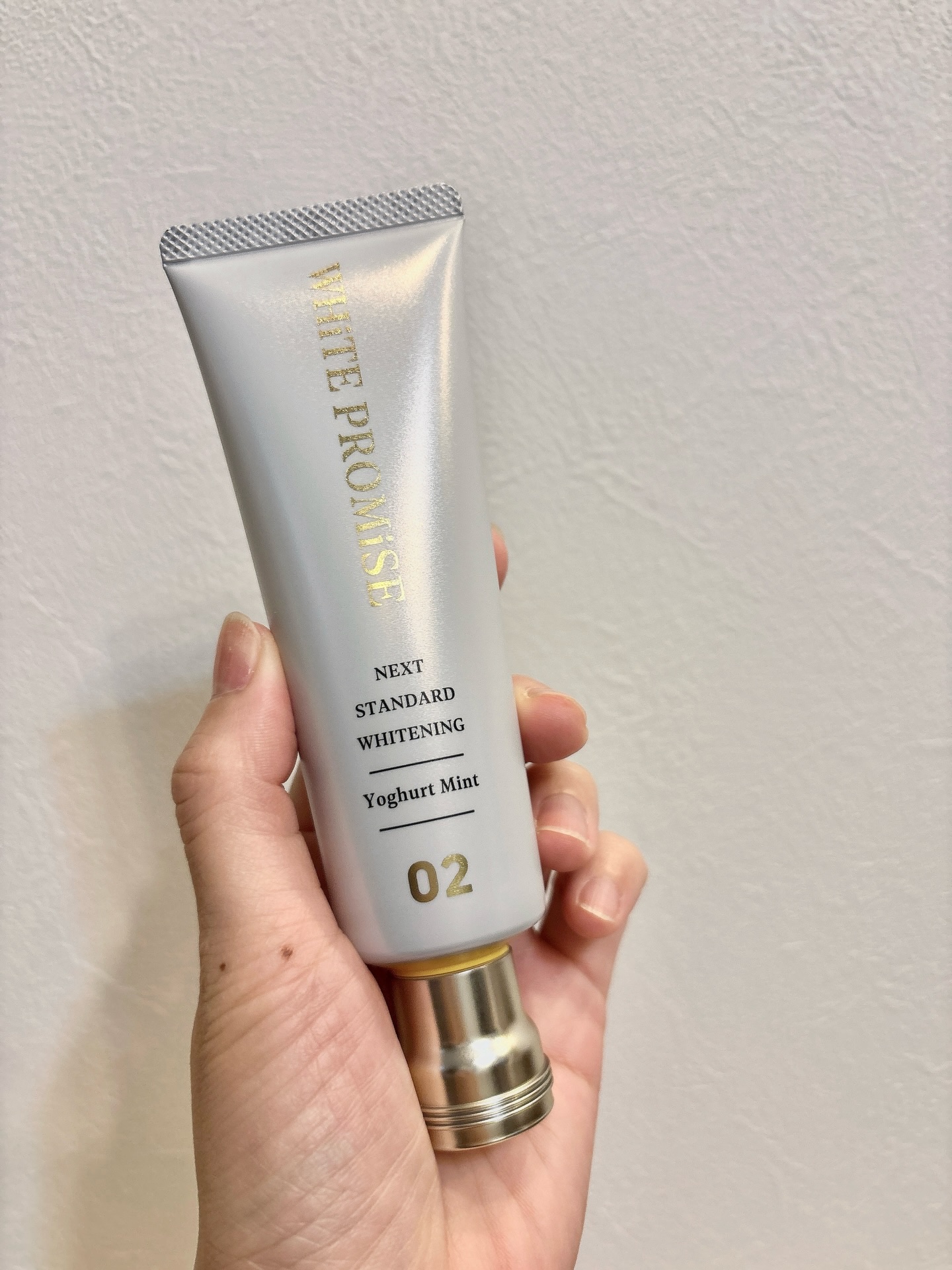 WHiTE PROMiSE ホワイトプロミス  美白*＋むし歯予防*のクチコミ「🪥✨ WHiTE PROMiSE（ホワイトプロミス）
02 ヨーグルトミント 🍋🤍

まるでス.....」（2枚目）