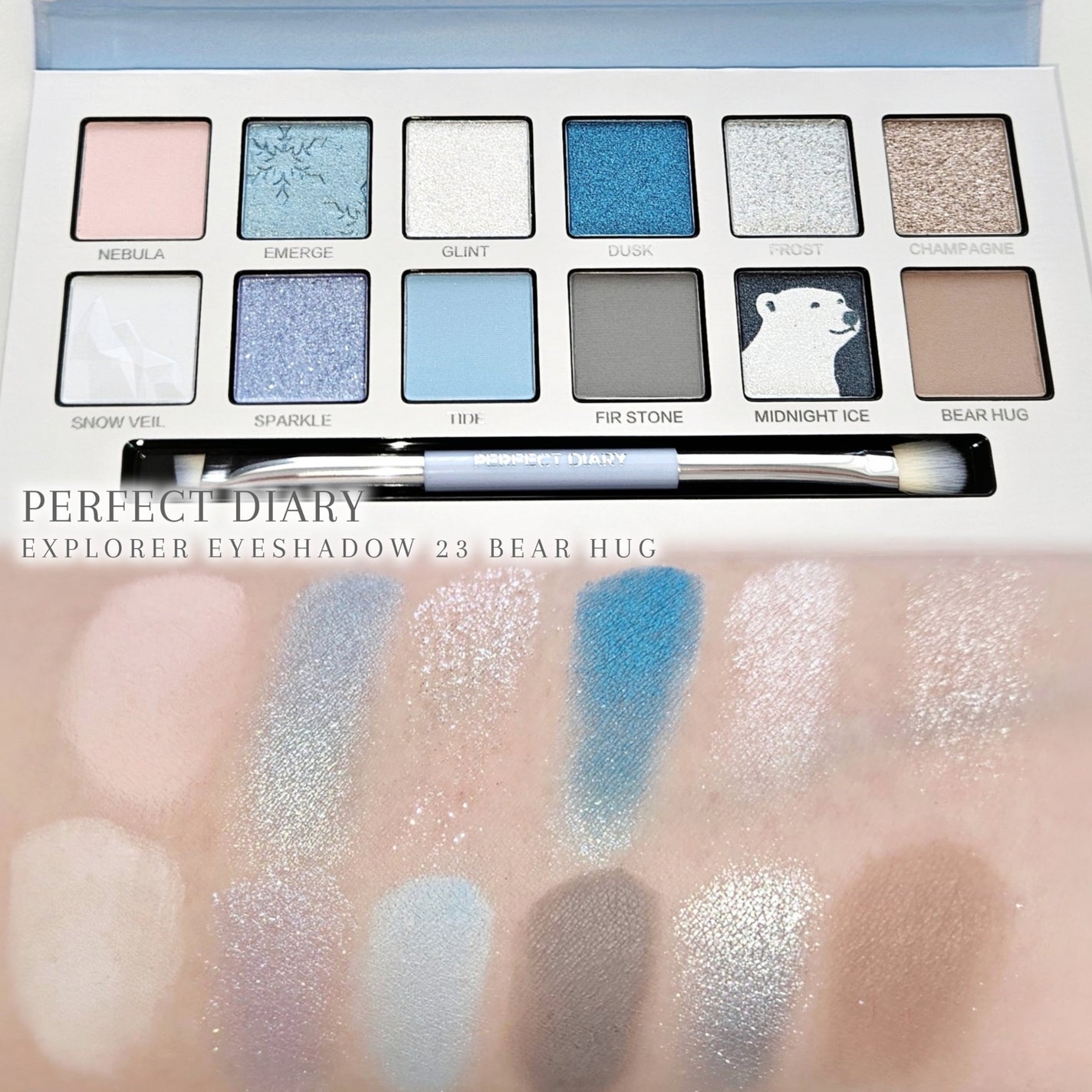 エクスプローラ12色 動物アイシャドウパレット/PERFECT DIARY/アイシャドウパレットを使ったクチコミ(3枚目)