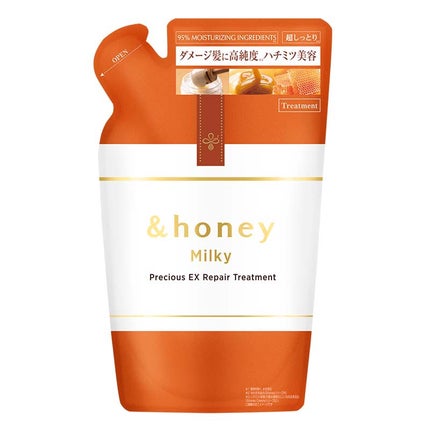 ミルキー プレシャス EX リペア シャンプー1.0 / ヘアトリートメント2.0 ヘアトリートメントつめかえ385g/&honey/市販シャンプーの画像