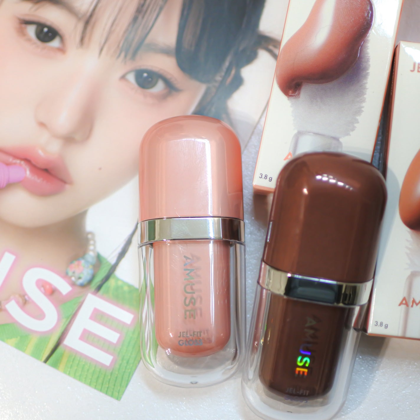 ジェルフィットティント/AMUSE/リップティントを使ったクチコミ(1枚目)