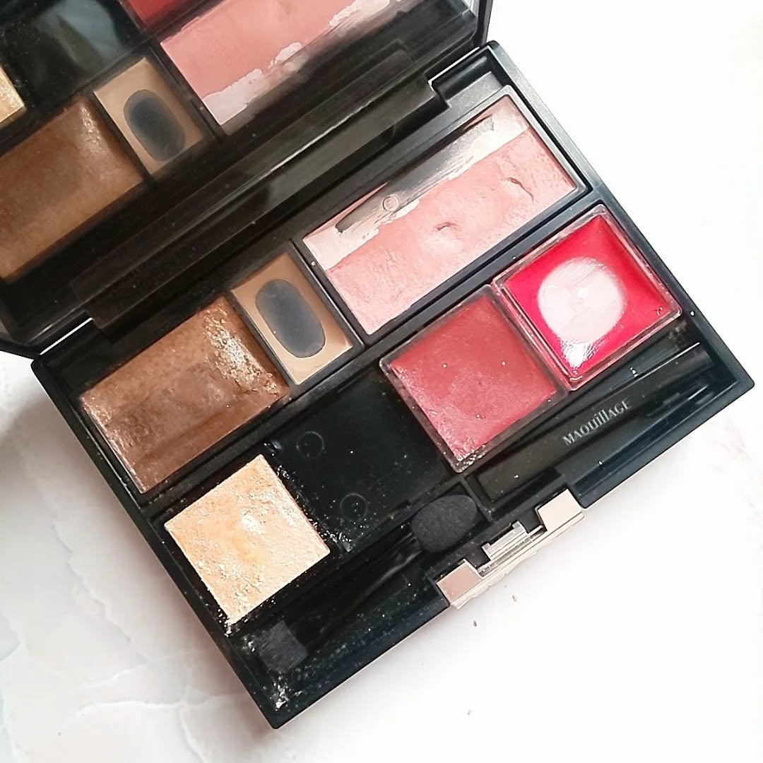 ドラマティックアイカラー (マルチ) BR343 アーモンドガレット/マキアージュ/マルチパレットを使ったクチコミ（2枚目）