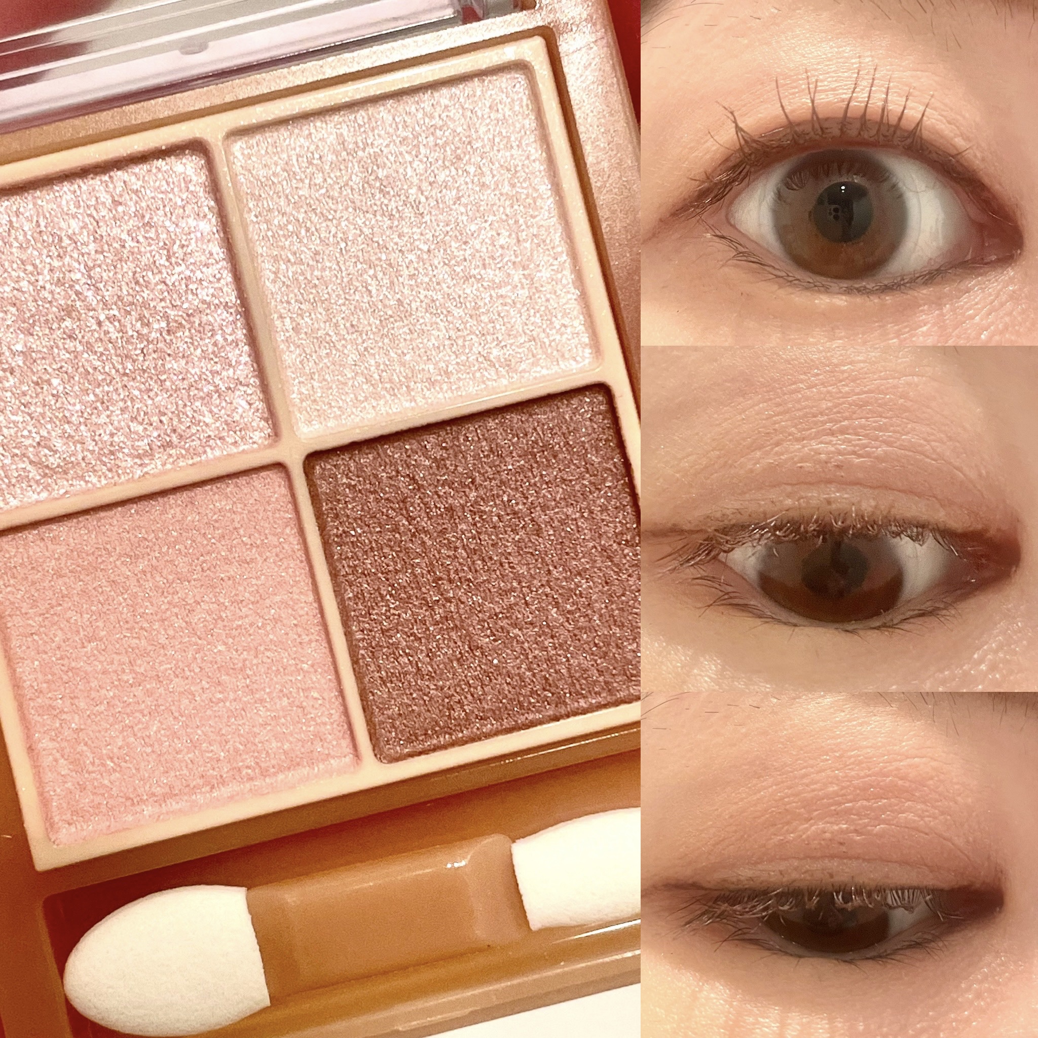 ベージュトーンアイシャドウ/CEZANNE/アイシャドウパレットを使ったクチコミ（3枚目）