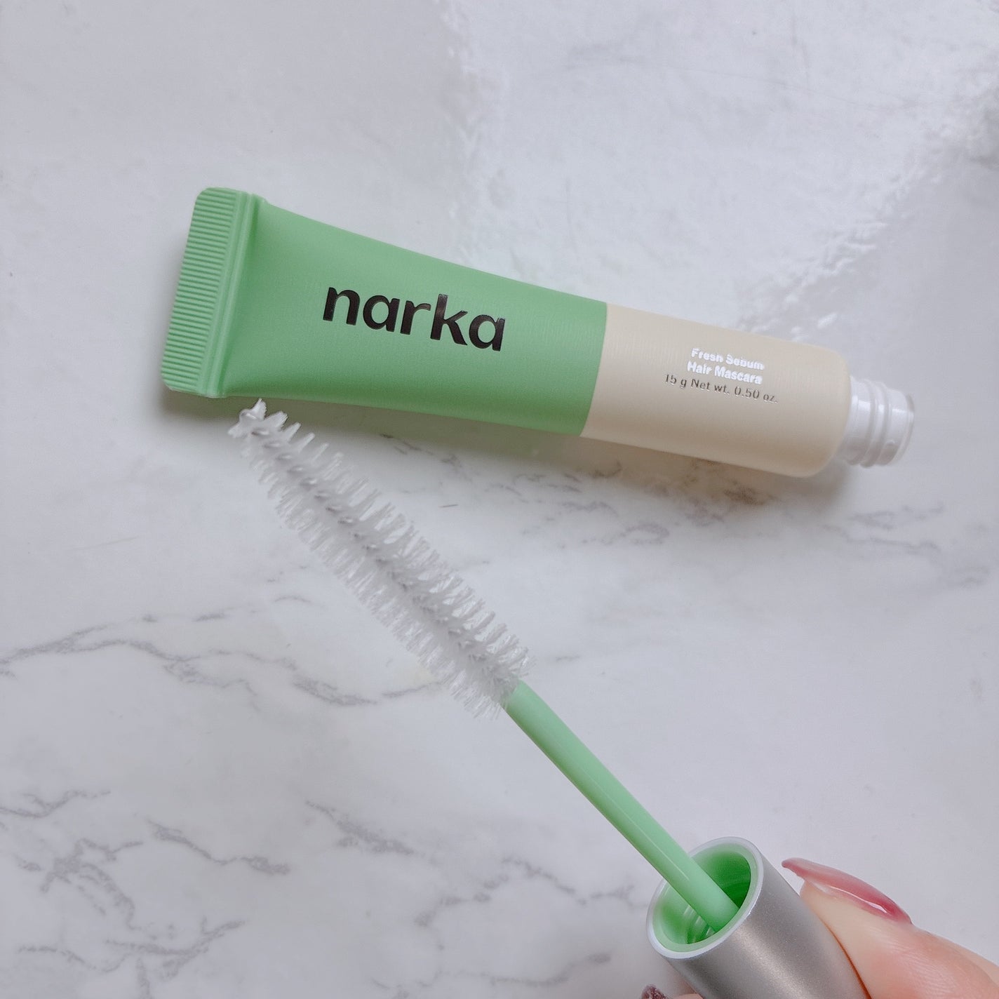 フレッシュセバムヘアマスカラ/narka/その他スタイリングを使ったクチコミ(2枚目)