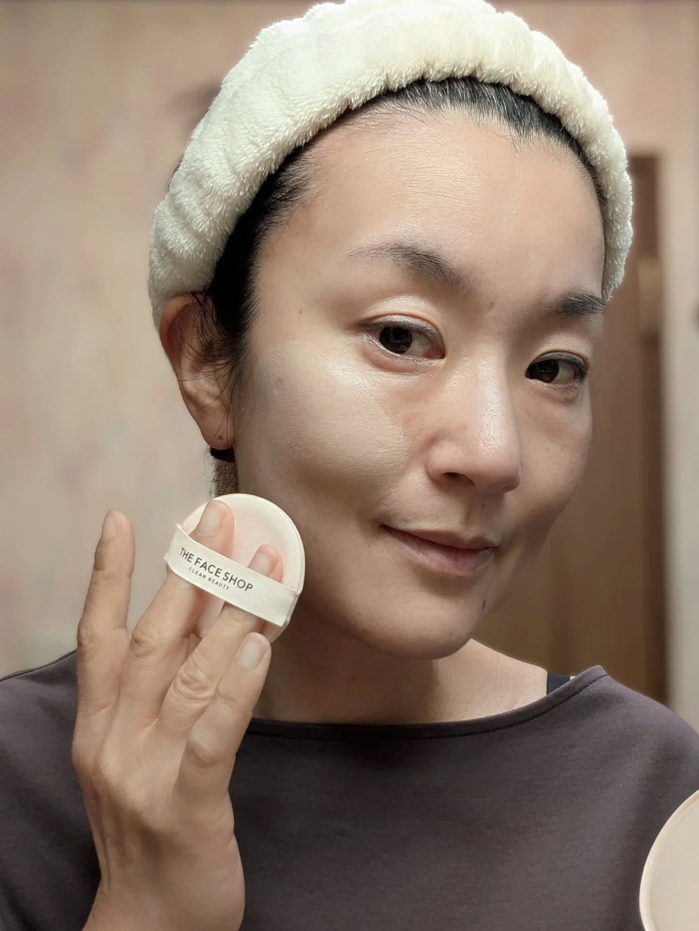 インクラスティングクッションファンデーション/THE FACE SHOP/クッションファンデーションを使ったクチコミ(3枚目)