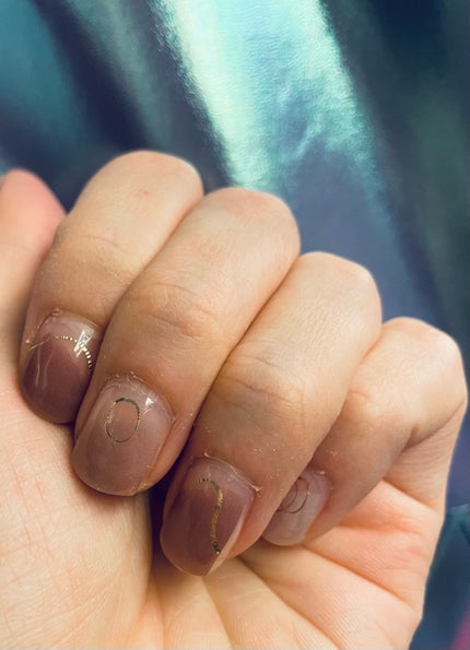 ライトキュアリングUVジェルネイルシール/キャンドゥ/ネイルシールを使ったクチコミ(1枚目)