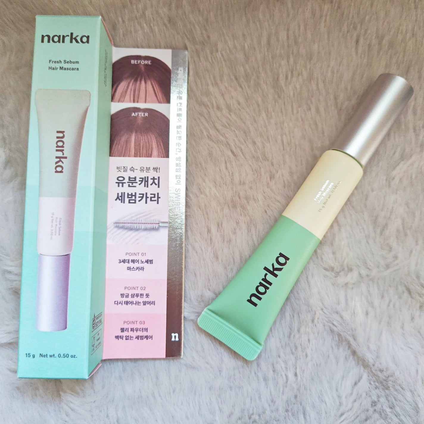 フレッシュセバムヘアマスカラ/narka/その他スタイリングを使ったクチコミ(4枚目)