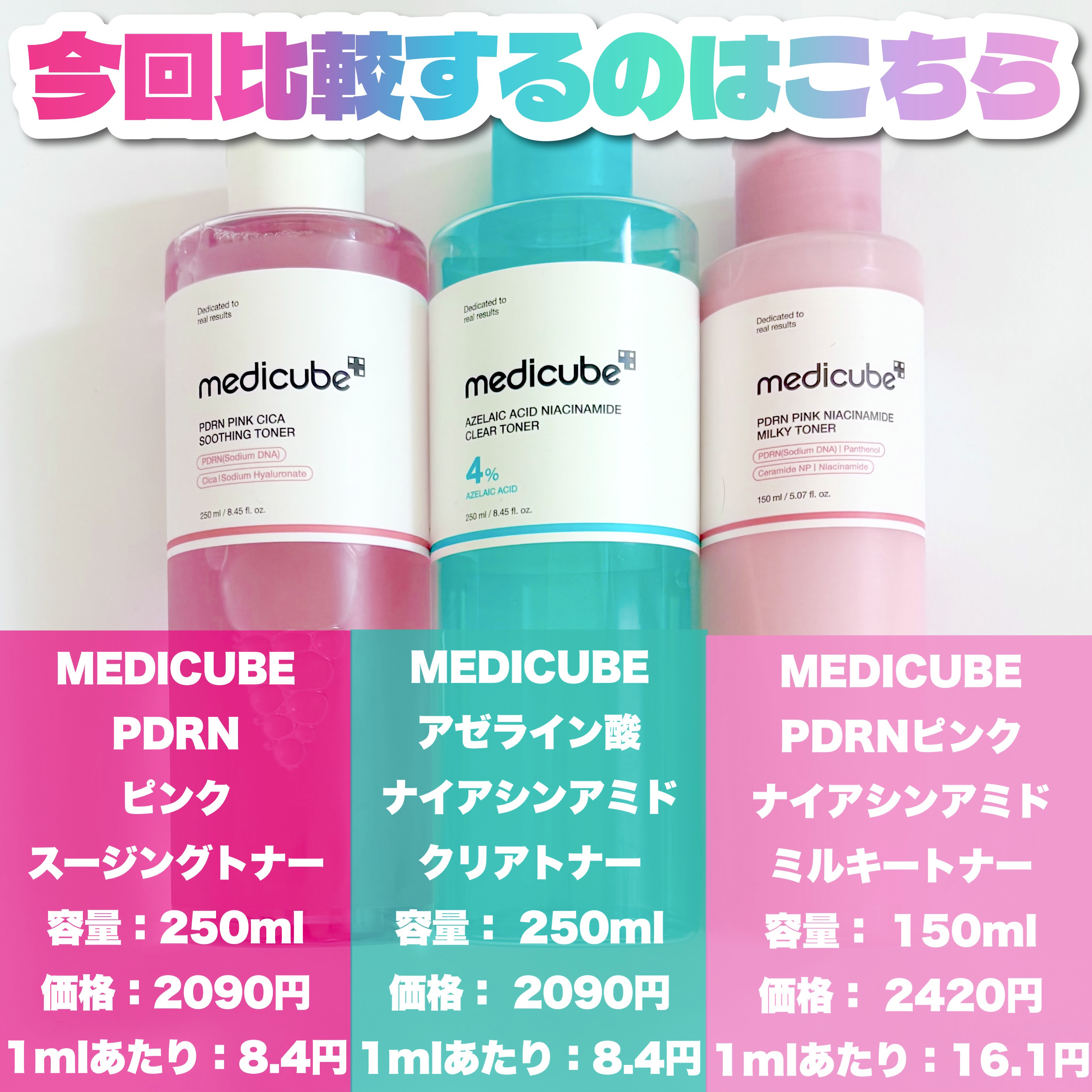 PDRN ピンクスージングトナー/MEDICUBE/化粧水を使ったクチコミ（2枚目）