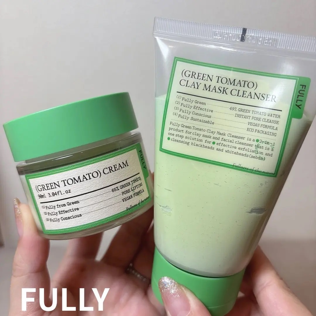グリーントマトクレイマスククレンザー/FULLY/洗い流すパック・マスクを使ったクチコミ（1枚目）