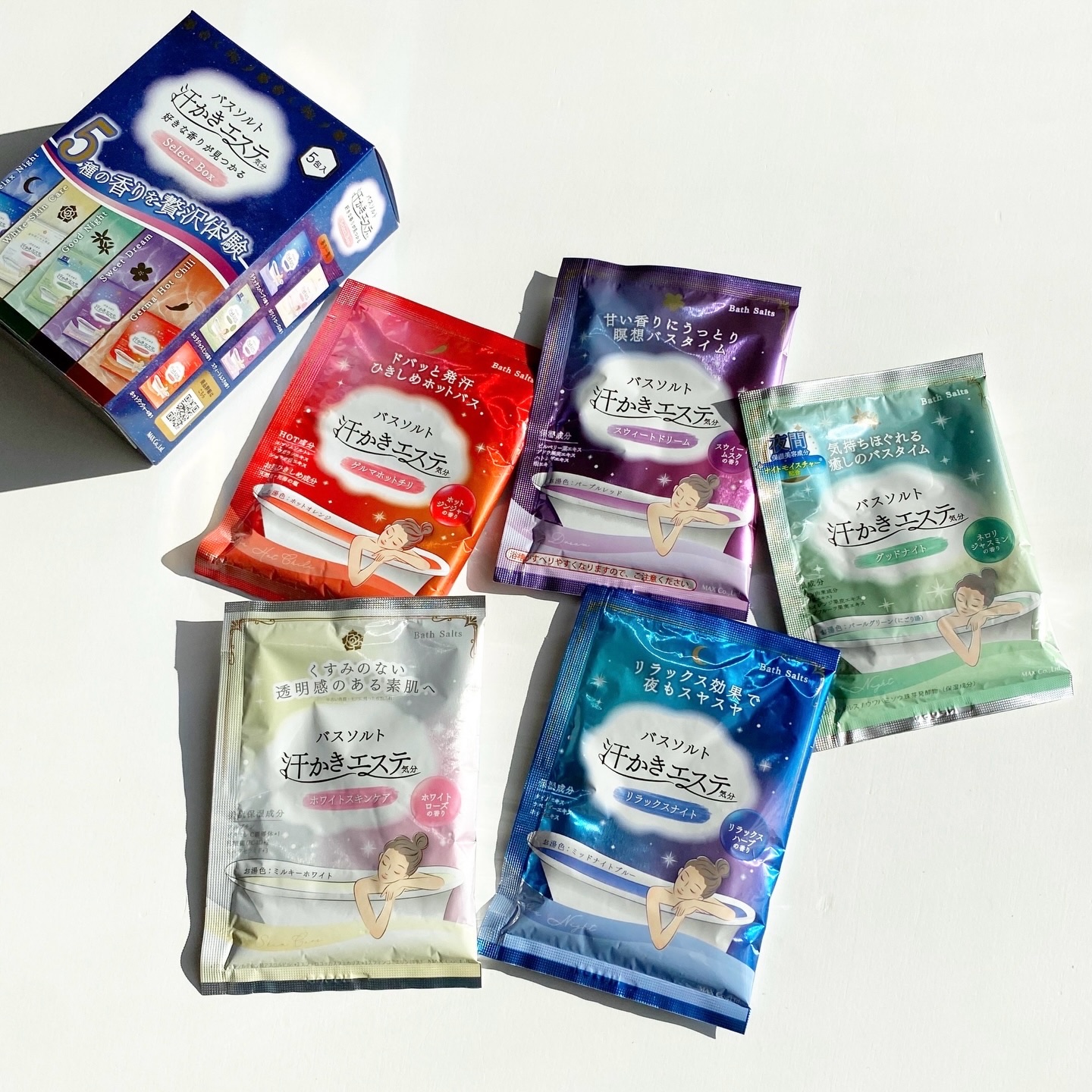 汗かきエステ気分 分包セレクトボックス/マックス/入浴剤セットを使ったクチコミ（1枚目）