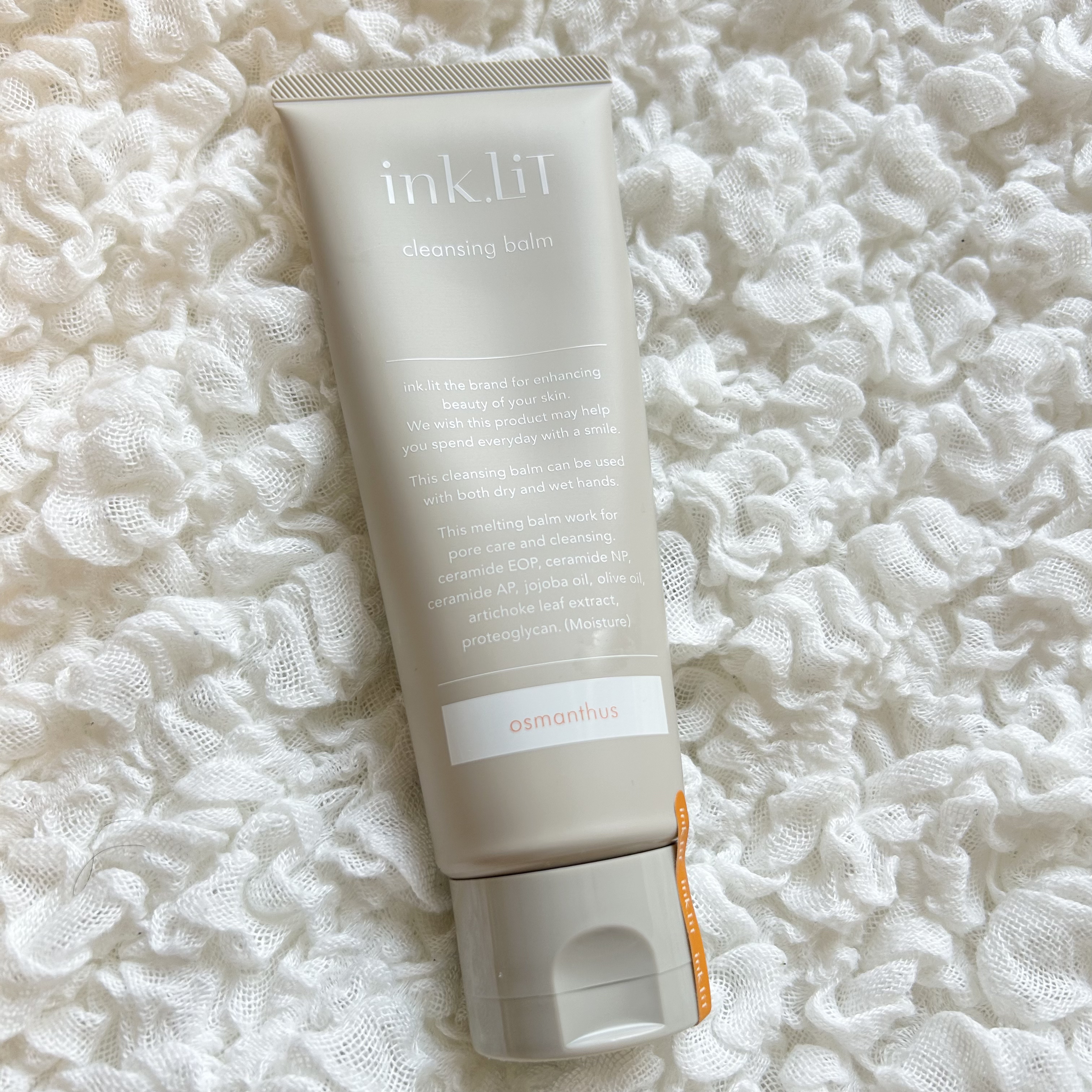 ink.Lit クレンジングバーム オスマンサス/ink./クレンジングバームを使ったクチコミ（1枚目）