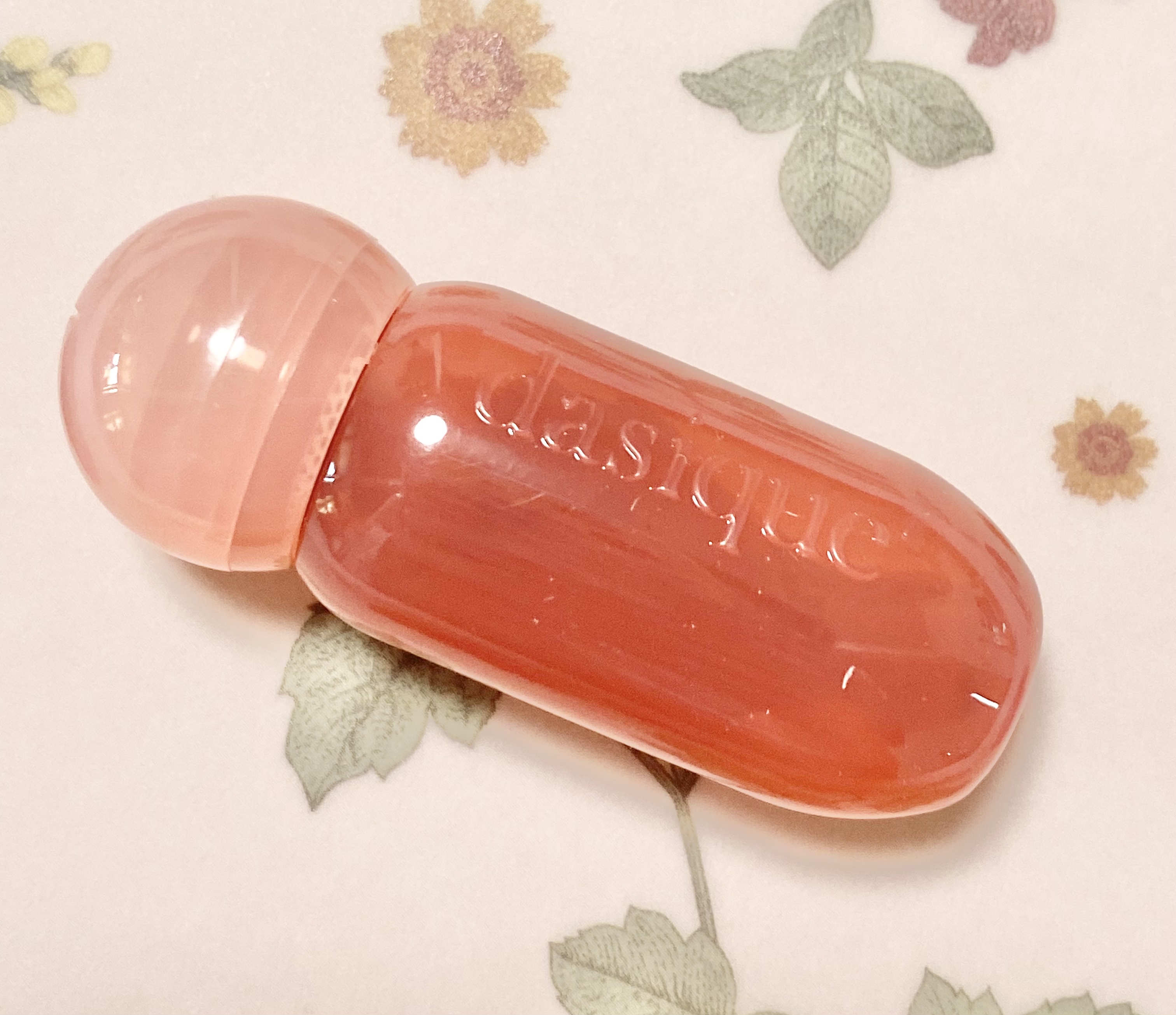 ジューシーデューイグロウティント 07 クレームドマロン(ミニ) /dasique/リップティントを使ったクチコミ（2枚目）