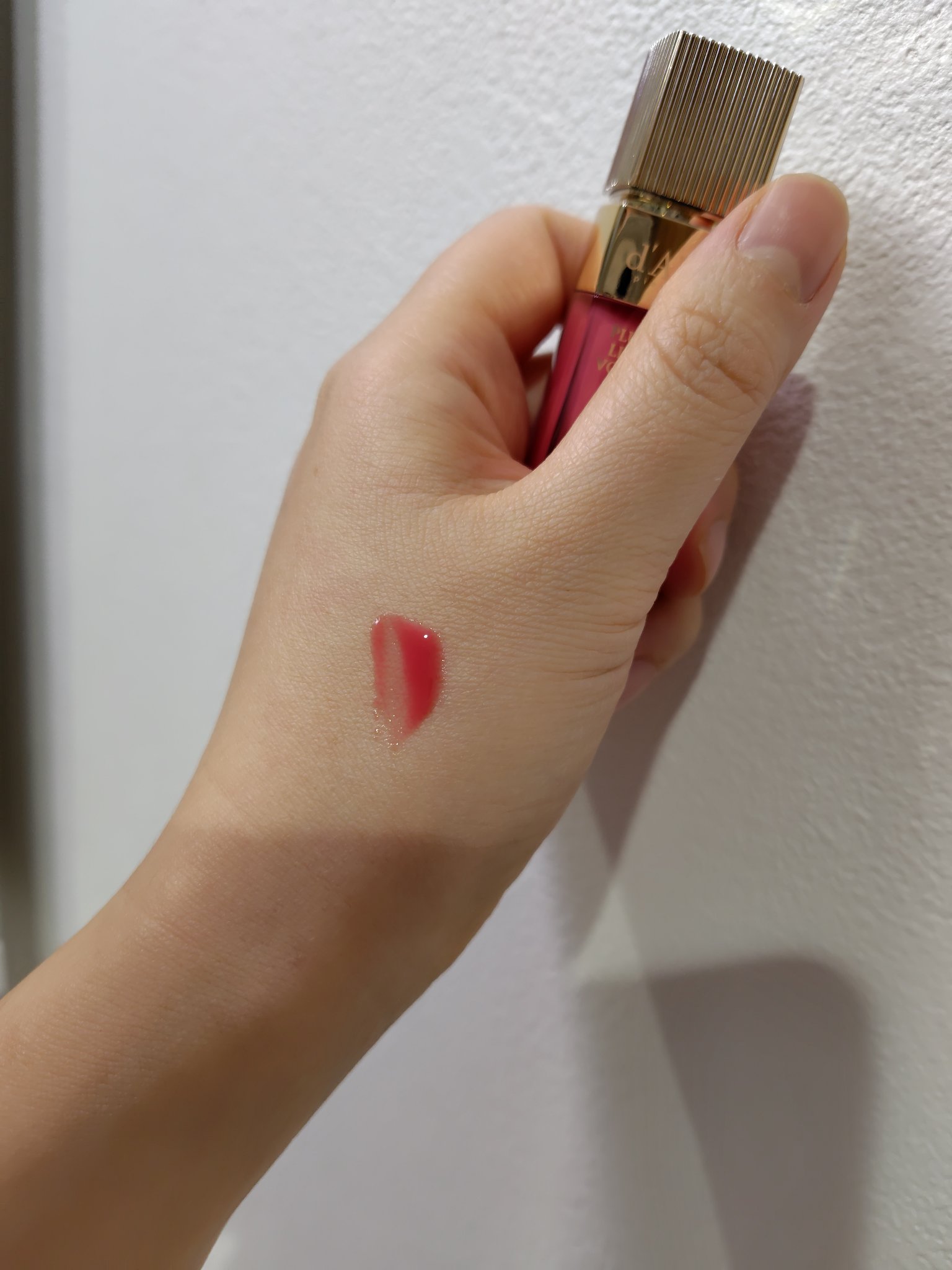 プランピングリップグロウムードボリューマイザー 03 ペタルローズ(Petal Rose)/ダルバ/リップグロスを使ったクチコミ（3枚目）