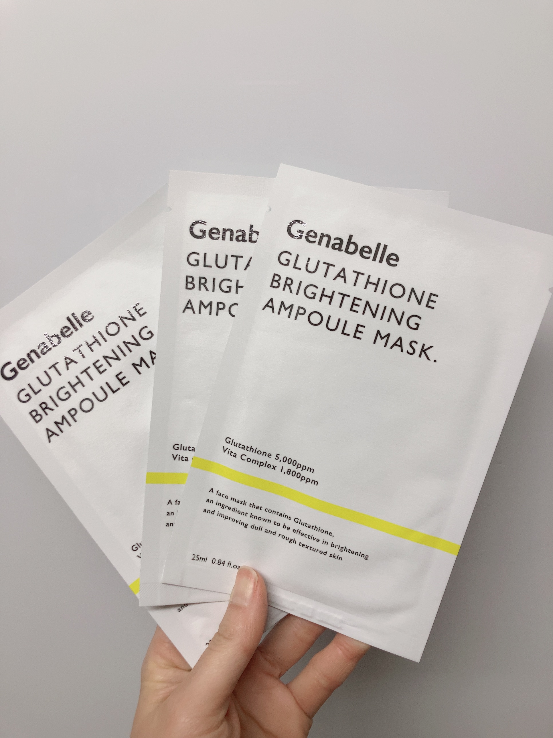 グルタチオンブアンプルマスク 4枚/Genabelle/シートマスク・パックを使ったクチコミ（1枚目）