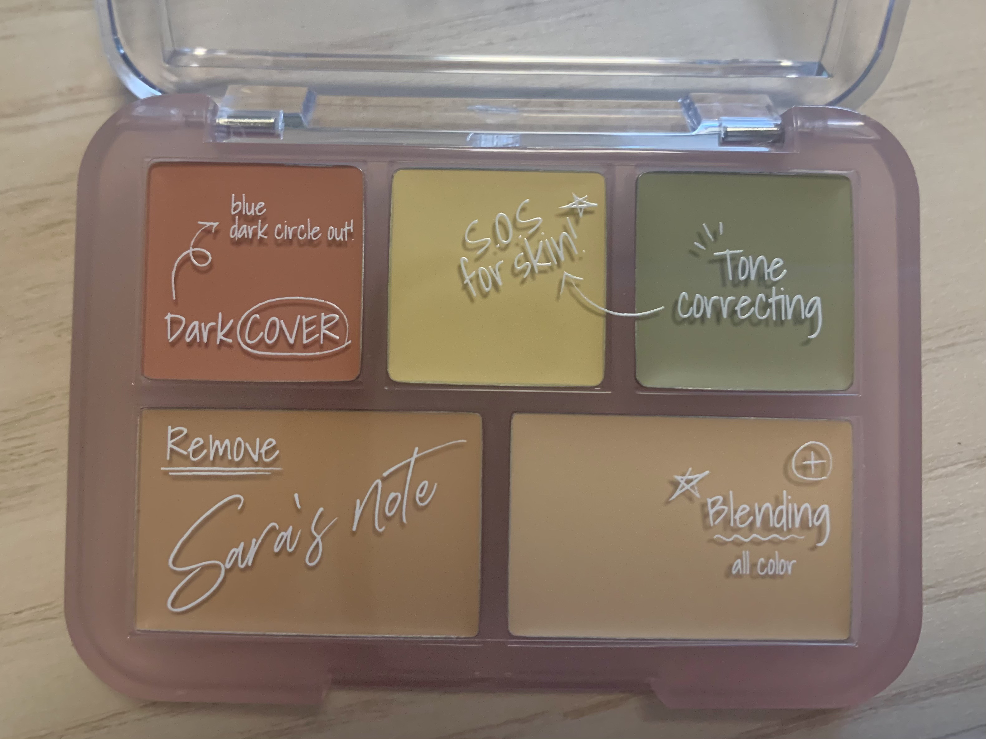 コンシールブレンダーパレット/LUNA/パレットコンシーラーを使ったクチコミ（2枚目）