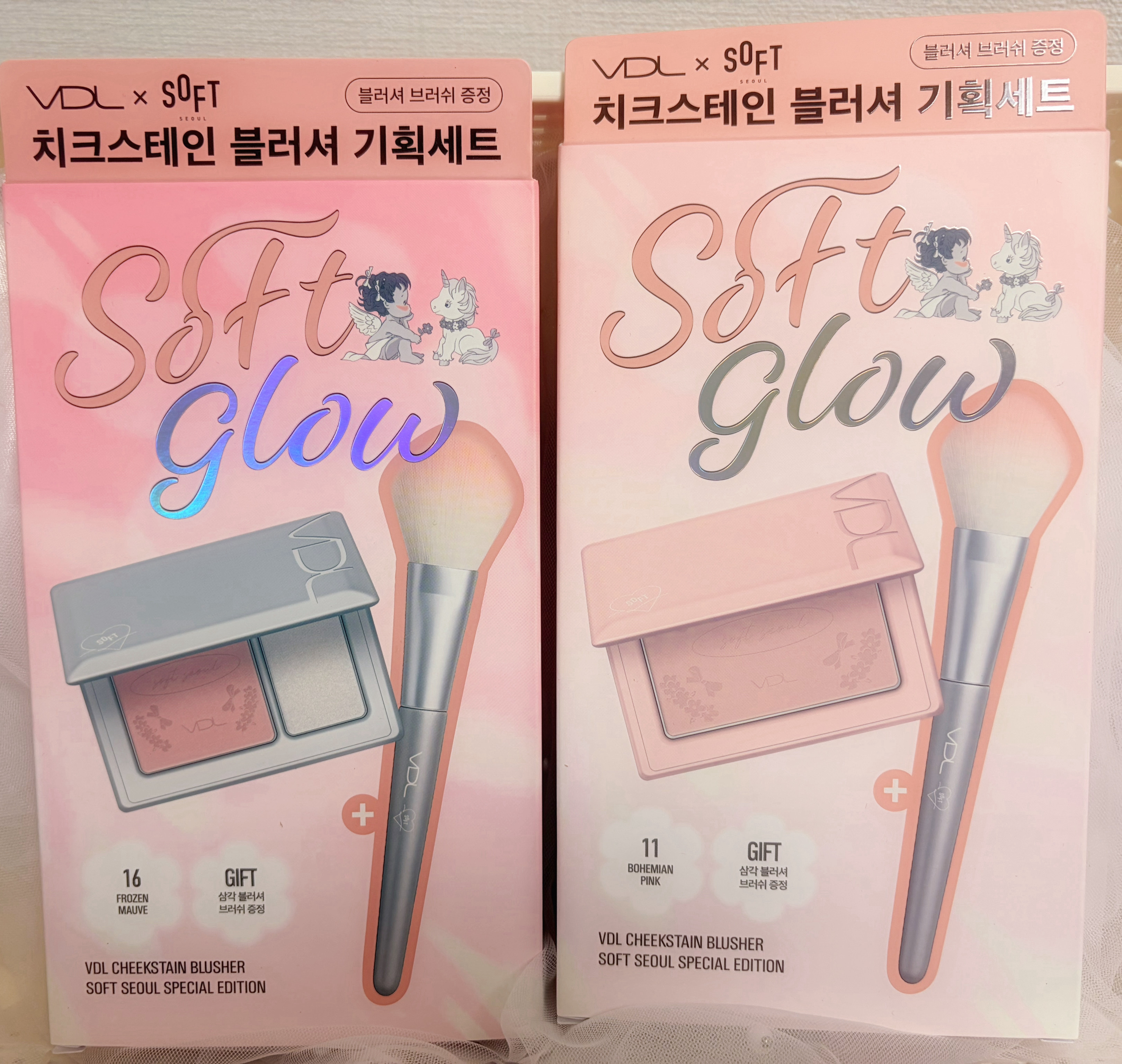 VDL チークステイン ブラッシャー＆ハイライター 16 フローズン モーブ/VDL/パウダーチークを使ったクチコミ（1枚目）