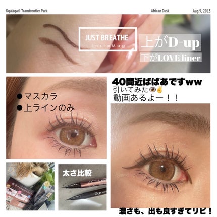 シルキーリキッドアイライナーWP/D-UP/リキッドアイライナーを使ったクチコミ(1枚目)