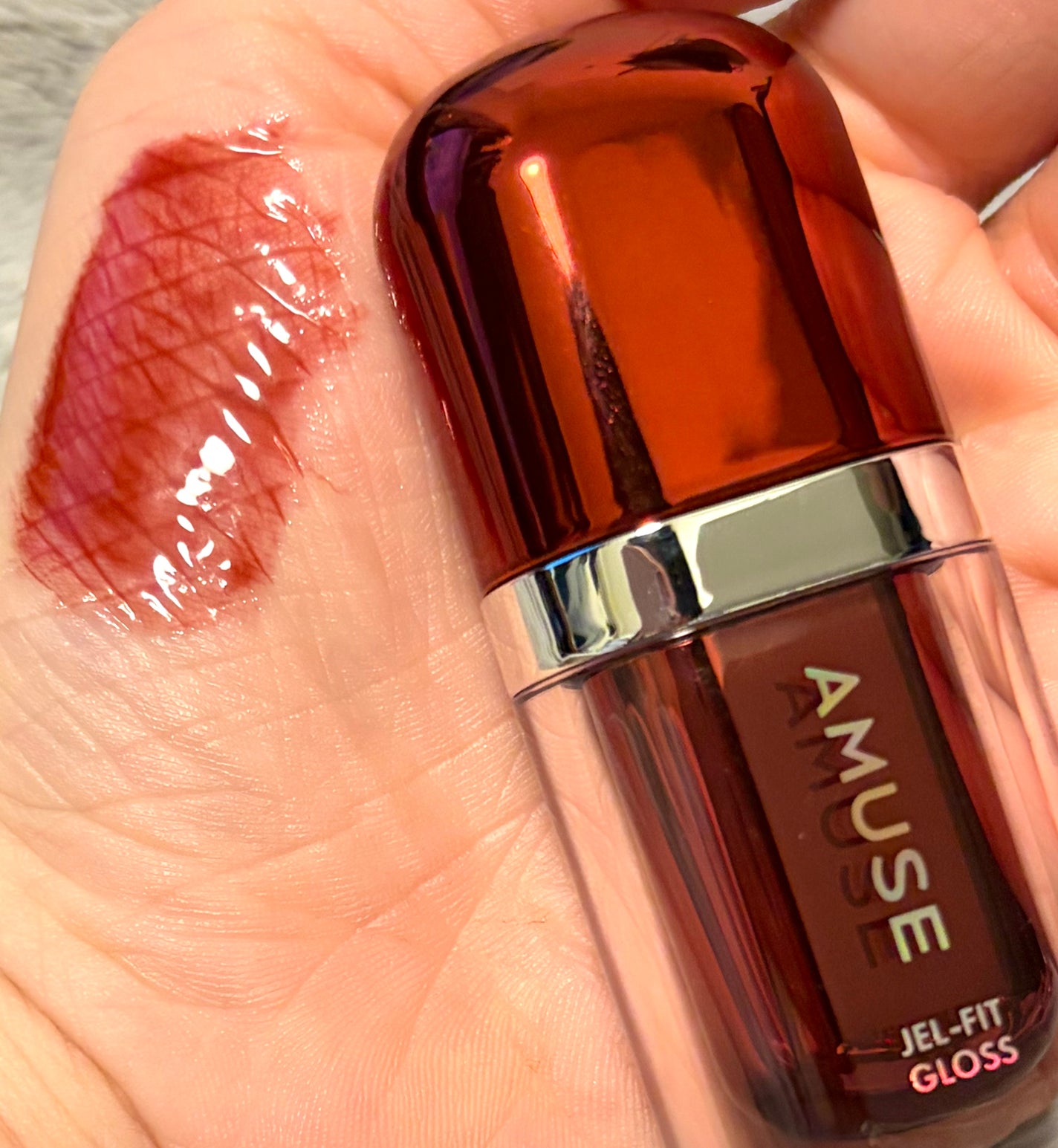 ジェルフィットグロス/AMUSE/リップグロスを使ったクチコミ(1枚目)
