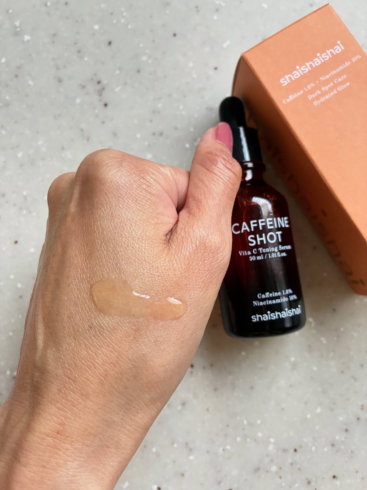 カフェインショット ビタC トーニングセラム/shaishaishai/美容液を使ったクチコミ(3枚目)