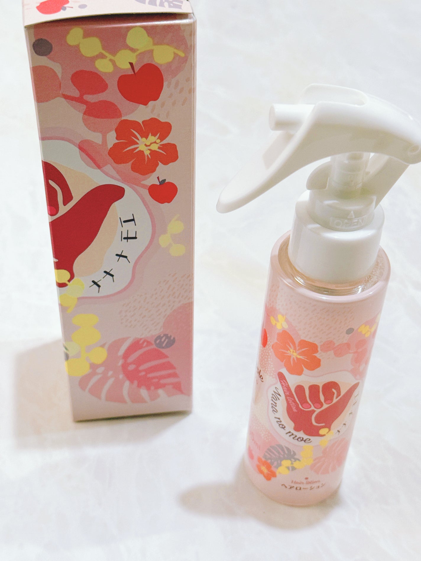 ナナナモエ ヘアローション ジンジャーアップル/nananamoe/アウトバストリートメントを使ったクチコミ(4枚目)