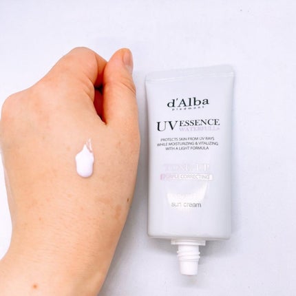 ダルバ ウォータフル トーンアップ サンクリーム(パープル)/ダルバ/日焼け止めクリームを使ったクチコミ(4枚目)