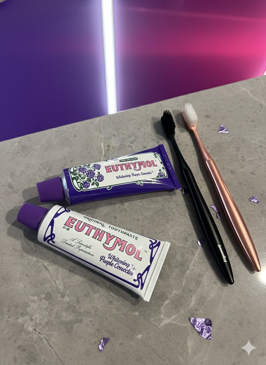 ホワイトニングパープルコレクター歯磨き粉/EUTHYMOL/その他を使ったクチコミ（2枚目）