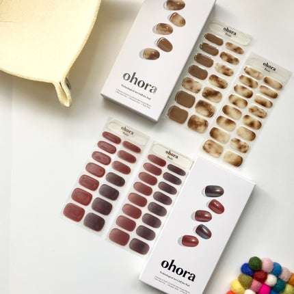 セミキュアジェルネイル(ハンド)/ohora/ネイルシールを使ったクチコミ(8枚目)