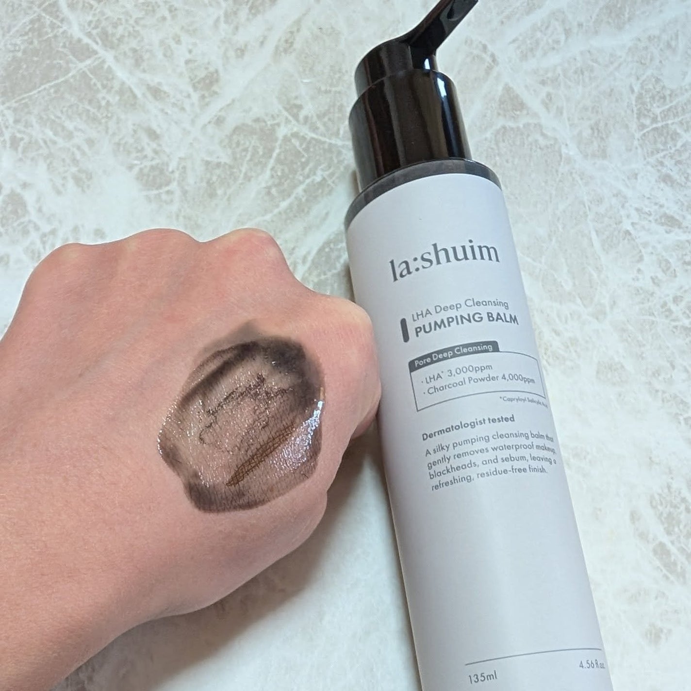 ラ・シューム LHA ディープクレンジング ポンピング バーム/la:shuim/クレンジングバームを使ったクチコミ(4枚目)