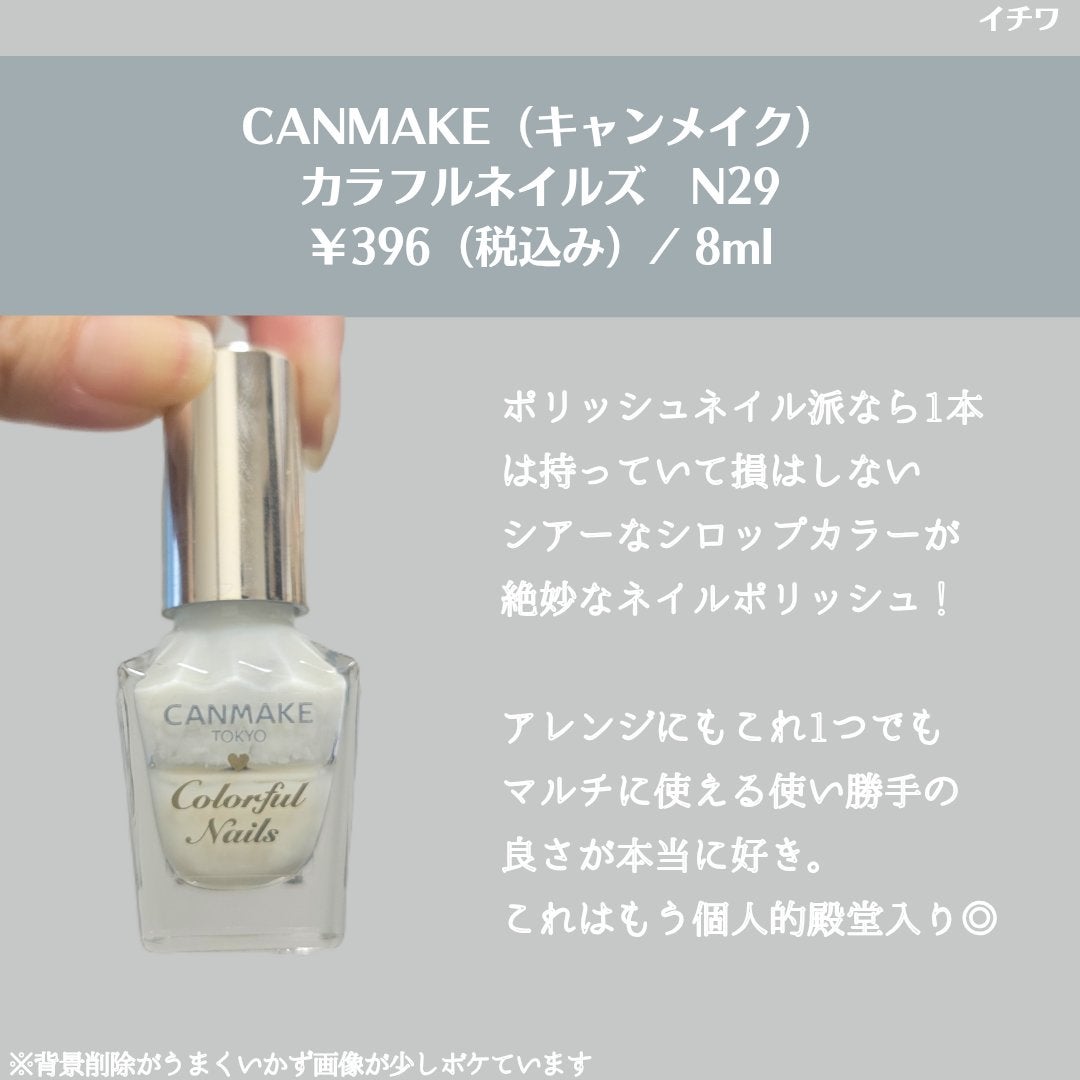 カラフルネイルズ/キャンメイク/マニキュアを使ったクチコミ(4枚目)