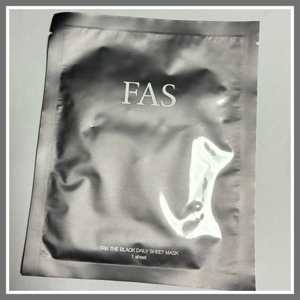 FAS ザ ブラック デイリー シートマスク/FAS/シートマスク・パックを使ったクチコミ(1枚目)