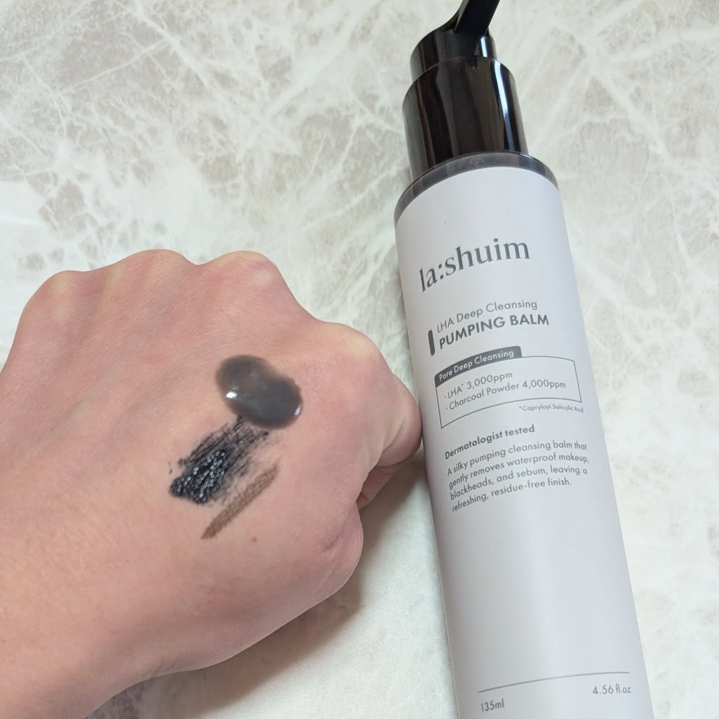 ラ・シューム LHA ディープクレンジング ポンピング バーム/la:shuim/クレンジングバームを使ったクチコミ（3枚目）
