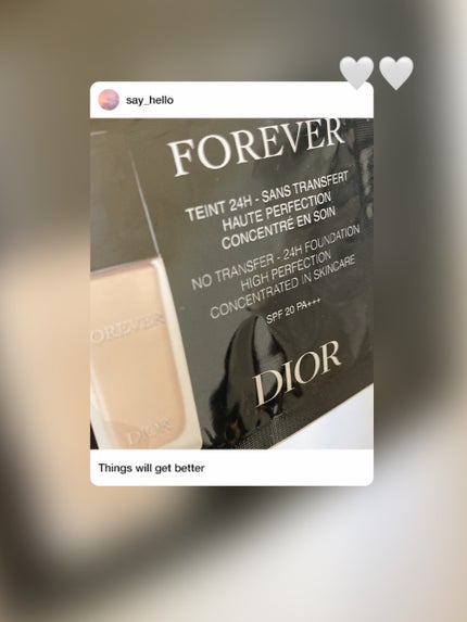 ディオールスキン フォーエヴァー フルイド グロウ/Dior/リキッドファンデーションを使ったクチコミ(1枚目)