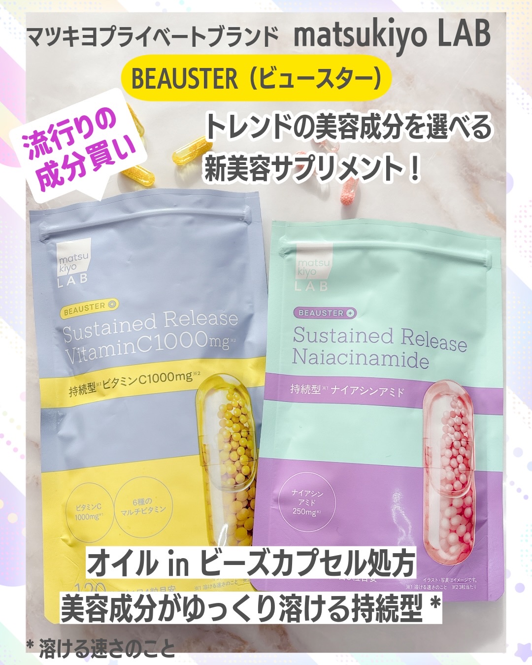 ビュースター 持続型ナイアシンアミド/matsukiyo LAB/美容サプリメントを使ったクチコミ（2枚目）