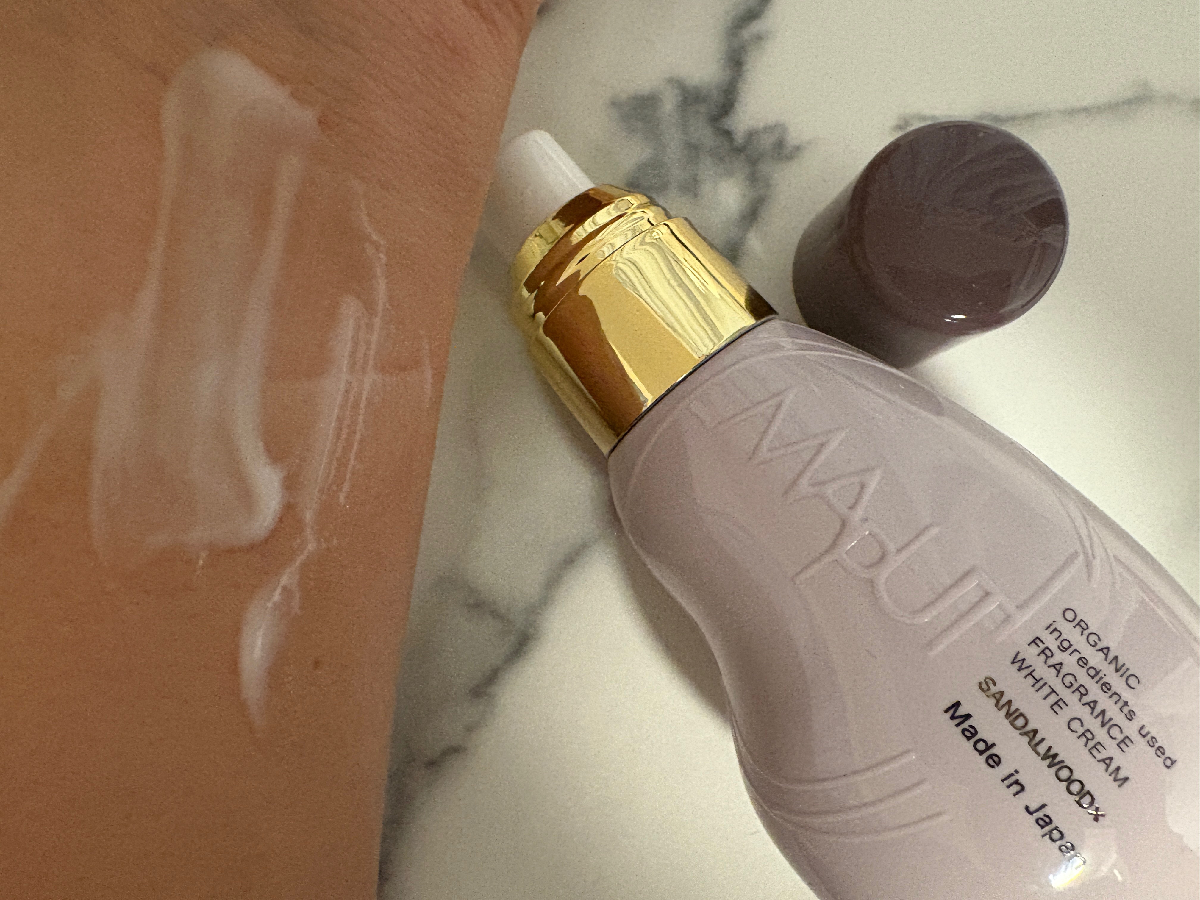 オーガニックフレグランスホワイトクリーム MAPUTI -サンダルウッド×マプティの香り-/MAPUTI/デリケートゾーンケアを使ったクチコミ（1枚目）