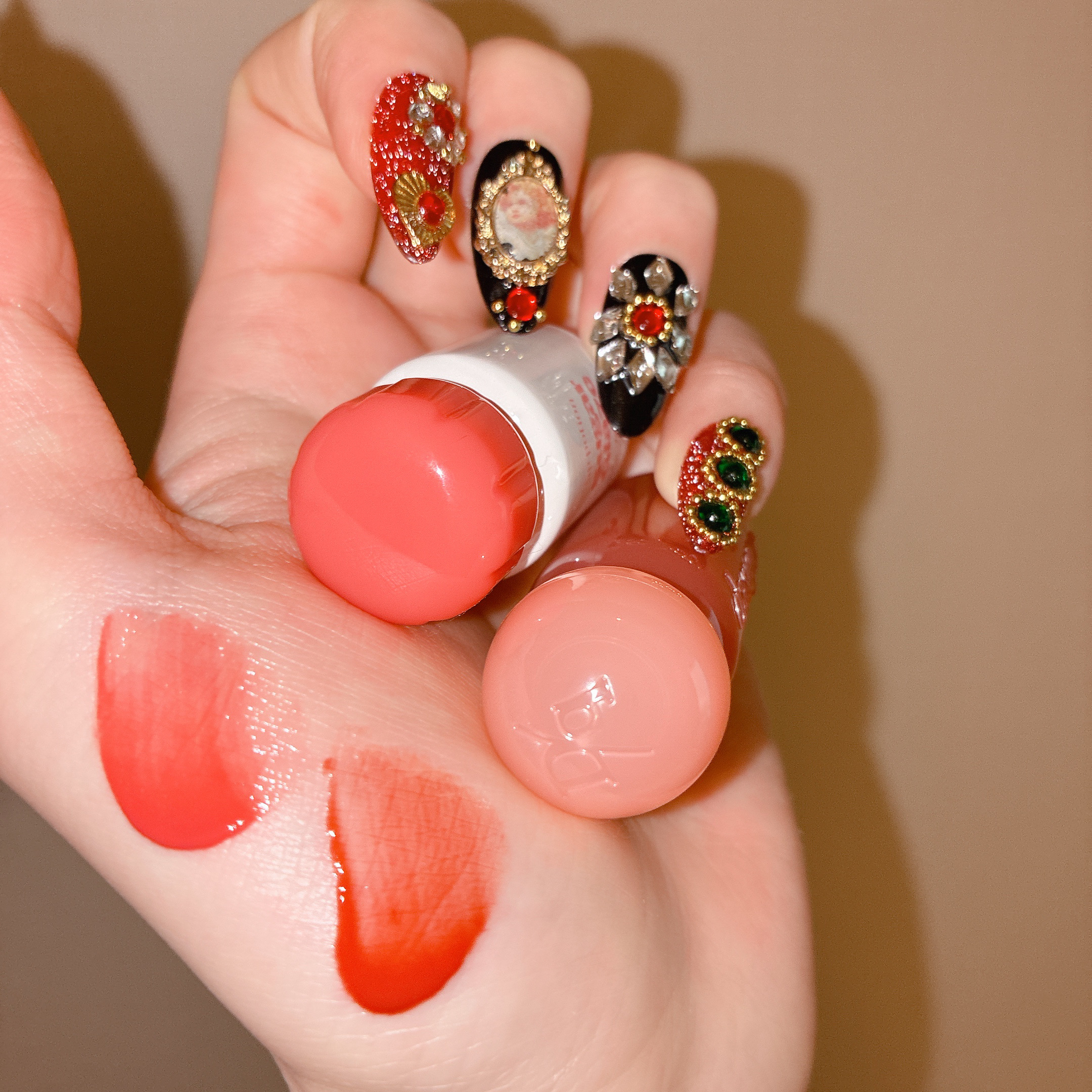 リップポーション シュガーグレーズティント 21 ブルーミングボール ミニ/alternativestereo/リップティントを使ったクチコミ（2枚目）