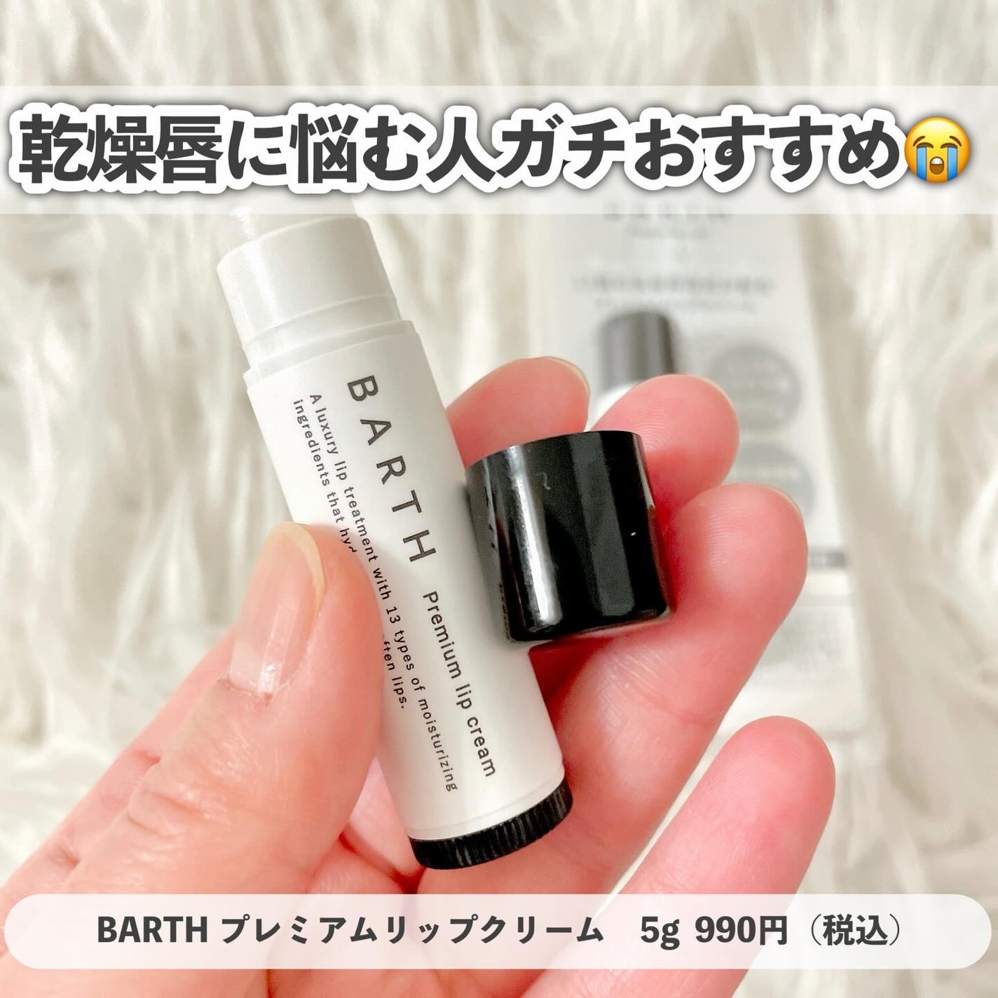 BARTHプレミアムリップクリーム/BARTH/リップクリームを使ったクチコミ(2枚目)