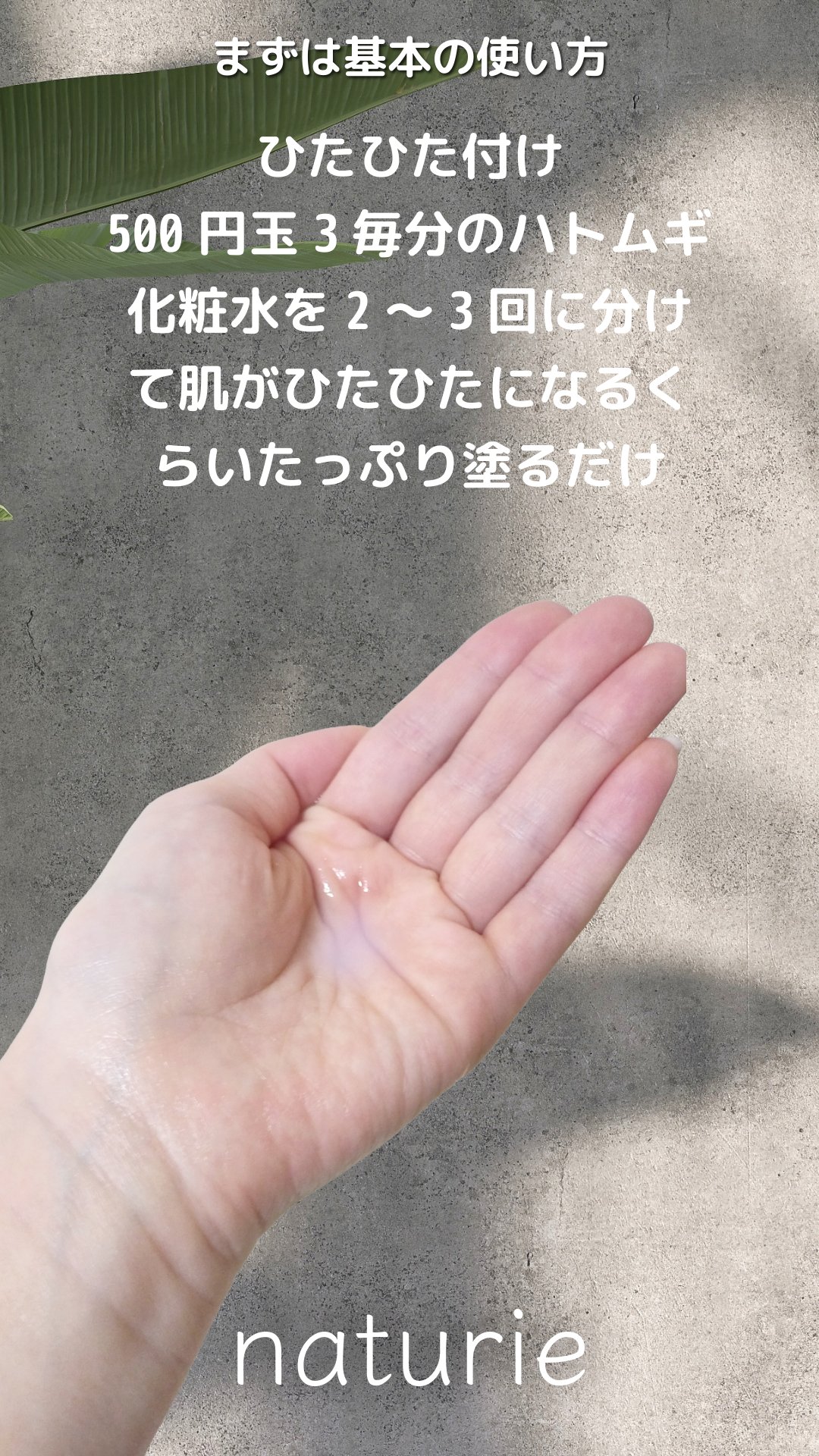 ハトムギ化粧水(ナチュリエ スキンコンディショナー R )/ナチュリエ/化粧水を使ったクチコミ（2枚目）