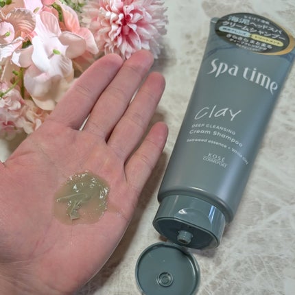 スパタイム クリームシャンプー (ディープクレンジング)/Spa time/市販シャンプーを使ったクチコミ(4枚目)