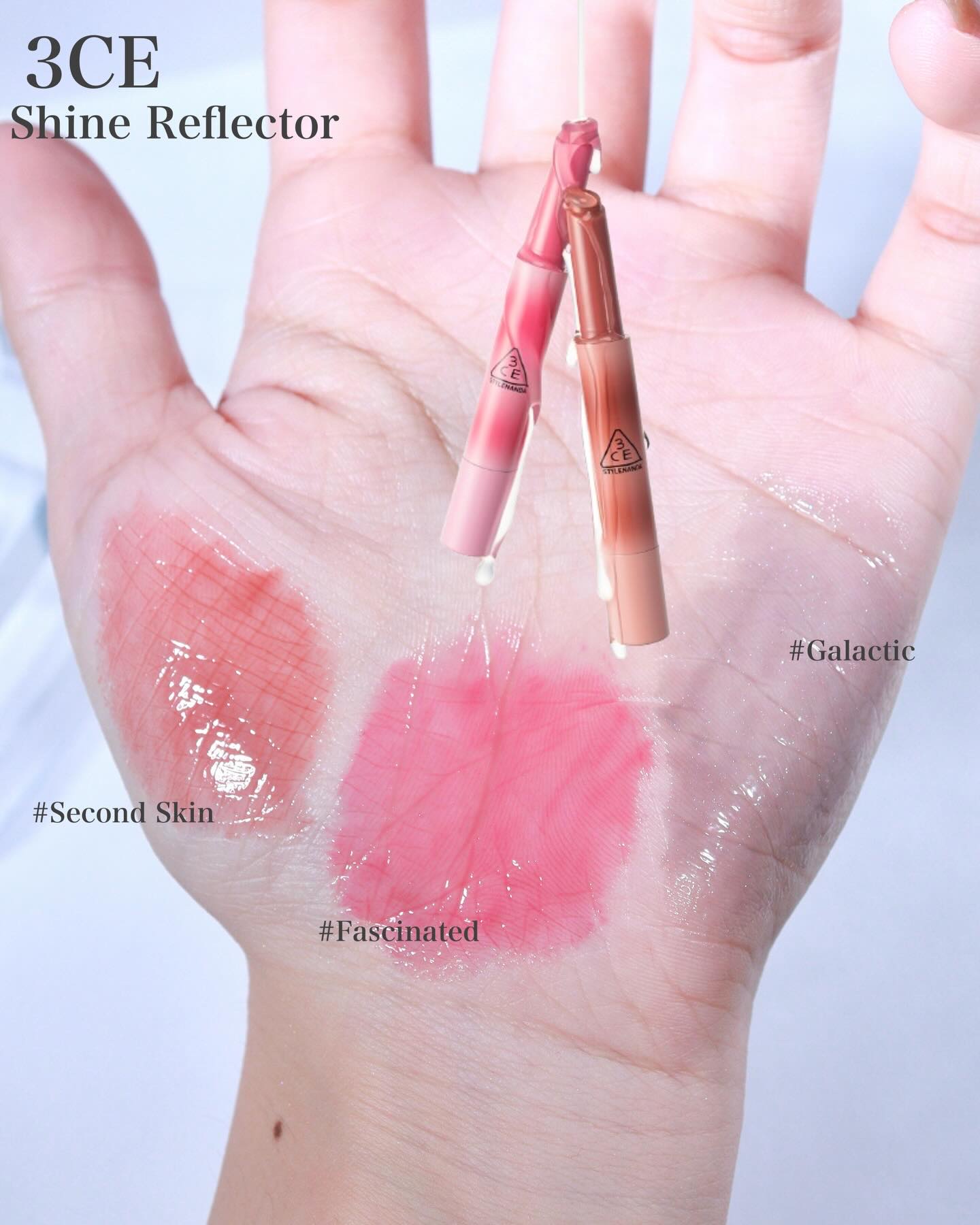 3CE シャインリフレクター/3CE/口紅を使ったクチコミ（3枚目）
