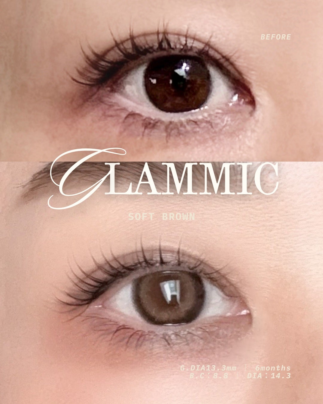 GLAMMIC/THEPIEL/カラーコンタクトレンズを使ったクチコミ(4枚目)