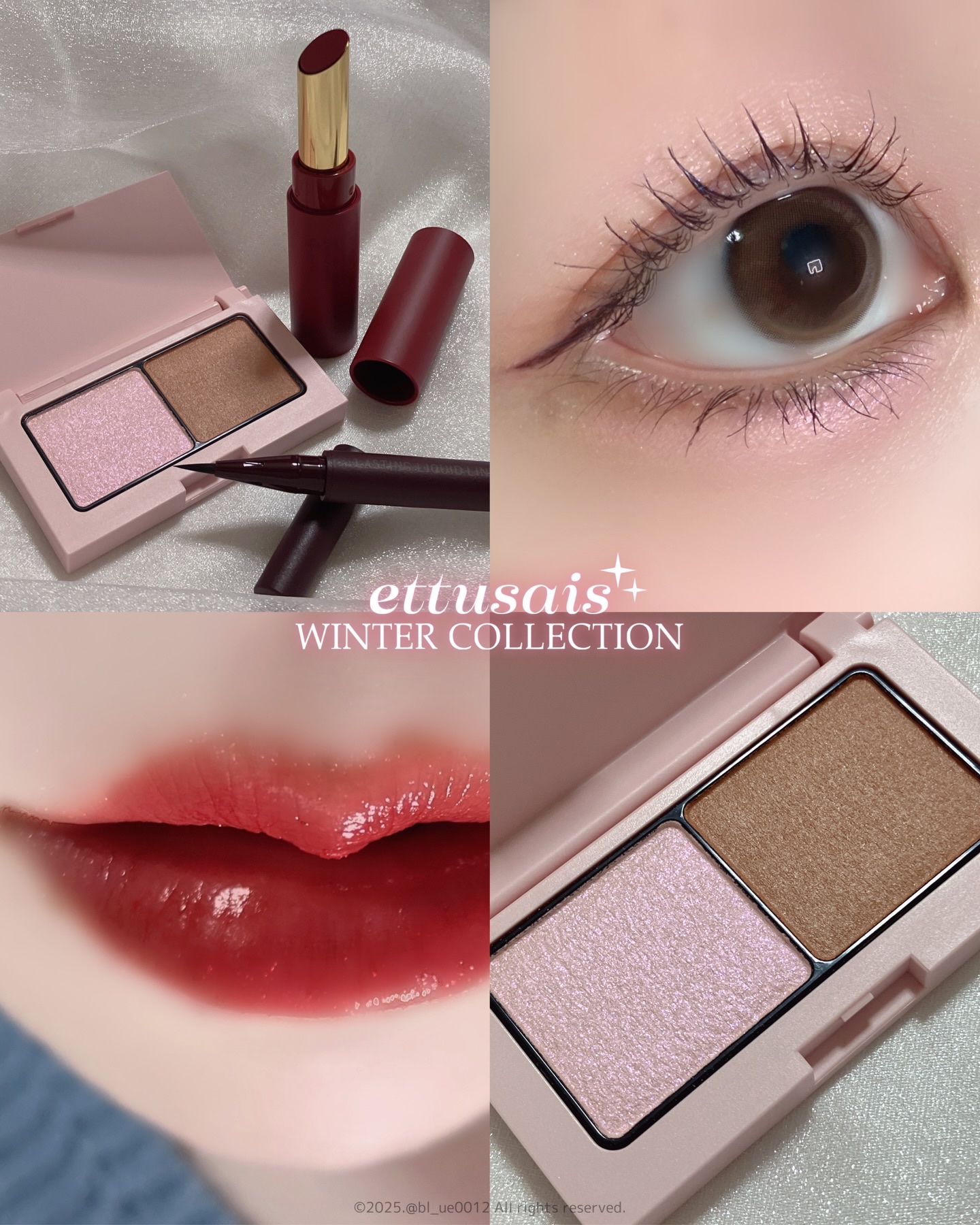 エテュセ 2025 Winter Collection🎄*+
エテュセから冬の新色登場🍒


✧エテュセ
アイエディション(カラーパレット)
23 スノウピンク
キャメルカラー×ピンクカラーの組み合わせでおしゃれな目元を作れます🧡ブル