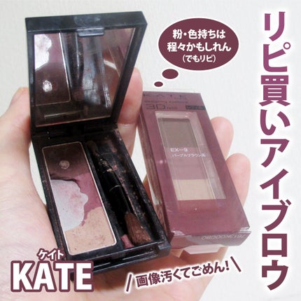 ケイト デザイニングアイブロウ3D/KATE/パウダーアイブロウを使ったクチコミ(1枚目)