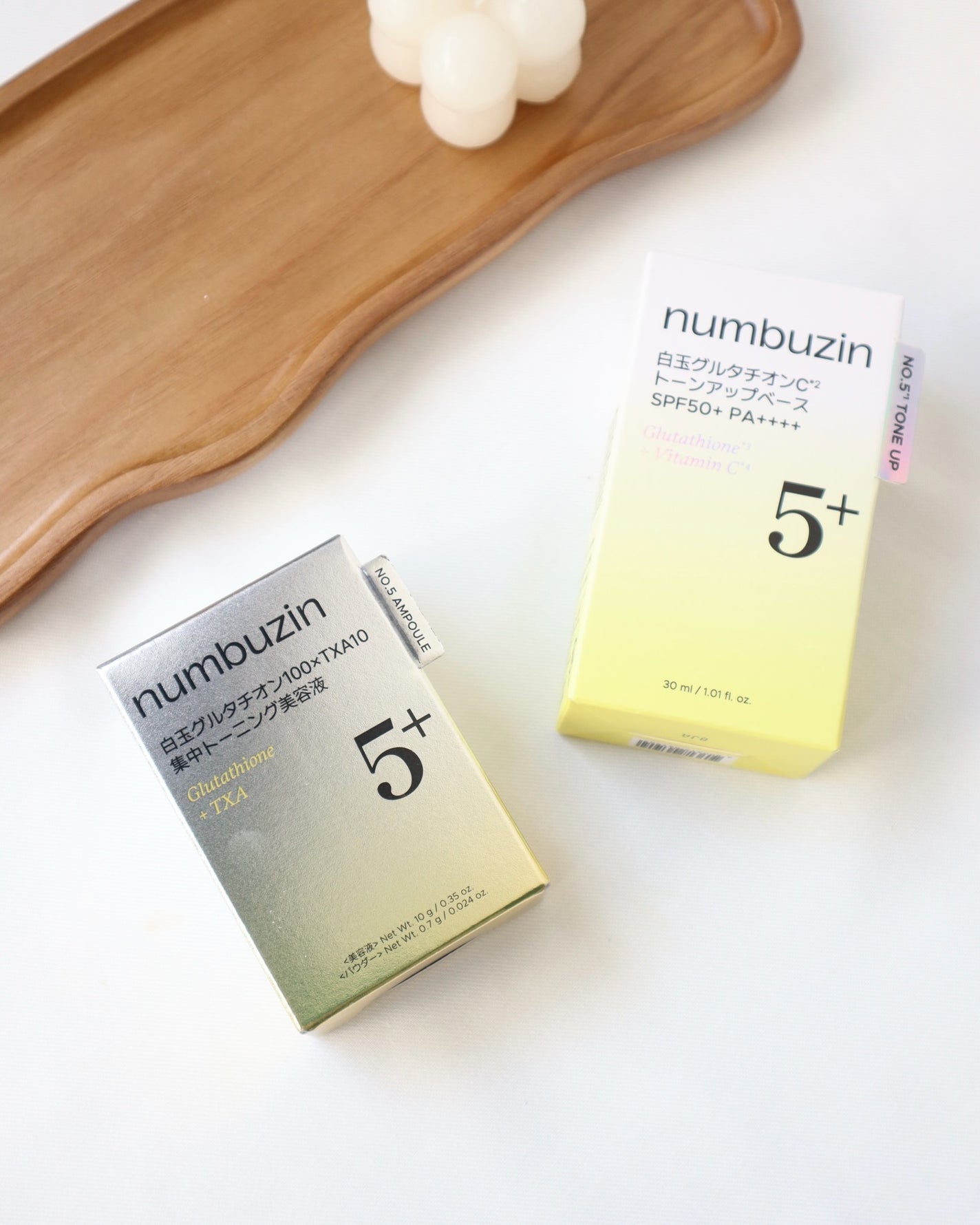 5番 白玉グルタチオンCトーンアップベース SPF50+ PA++++/numbuzin/化粧下地を使ったクチコミ(6枚目)