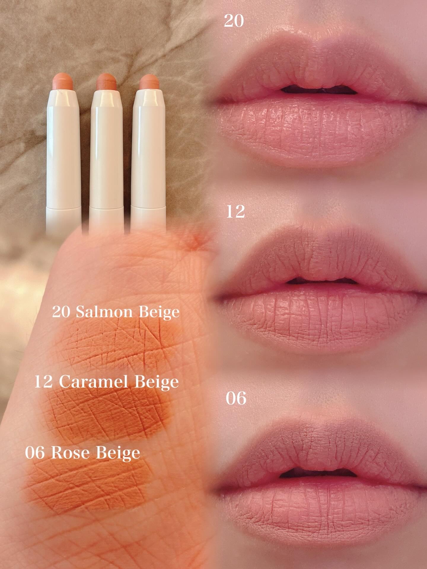 ドットオンムードリップペンシル 12 キャラメルベージュ/Heart Percent/リップライナーを使ったクチコミ（2枚目）