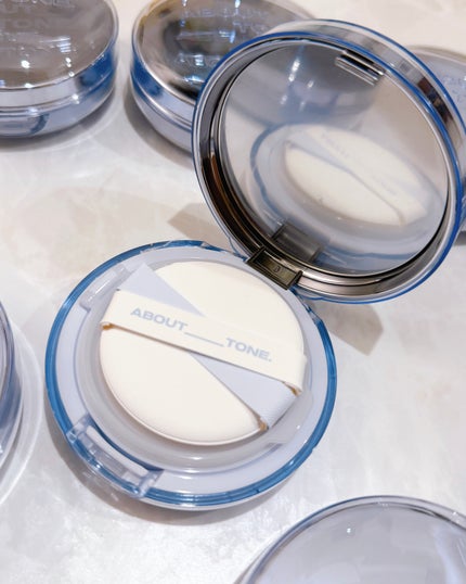 ウォーターレイヤーフィットクッション/ABOUT TONE/クッションファンデーションを使ったクチコミ(3枚目)