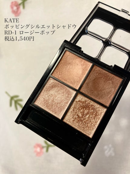 ケイト ポッピングシルエットシャドウ/KATE/アイシャドウパレットを使ったクチコミ(2枚目)