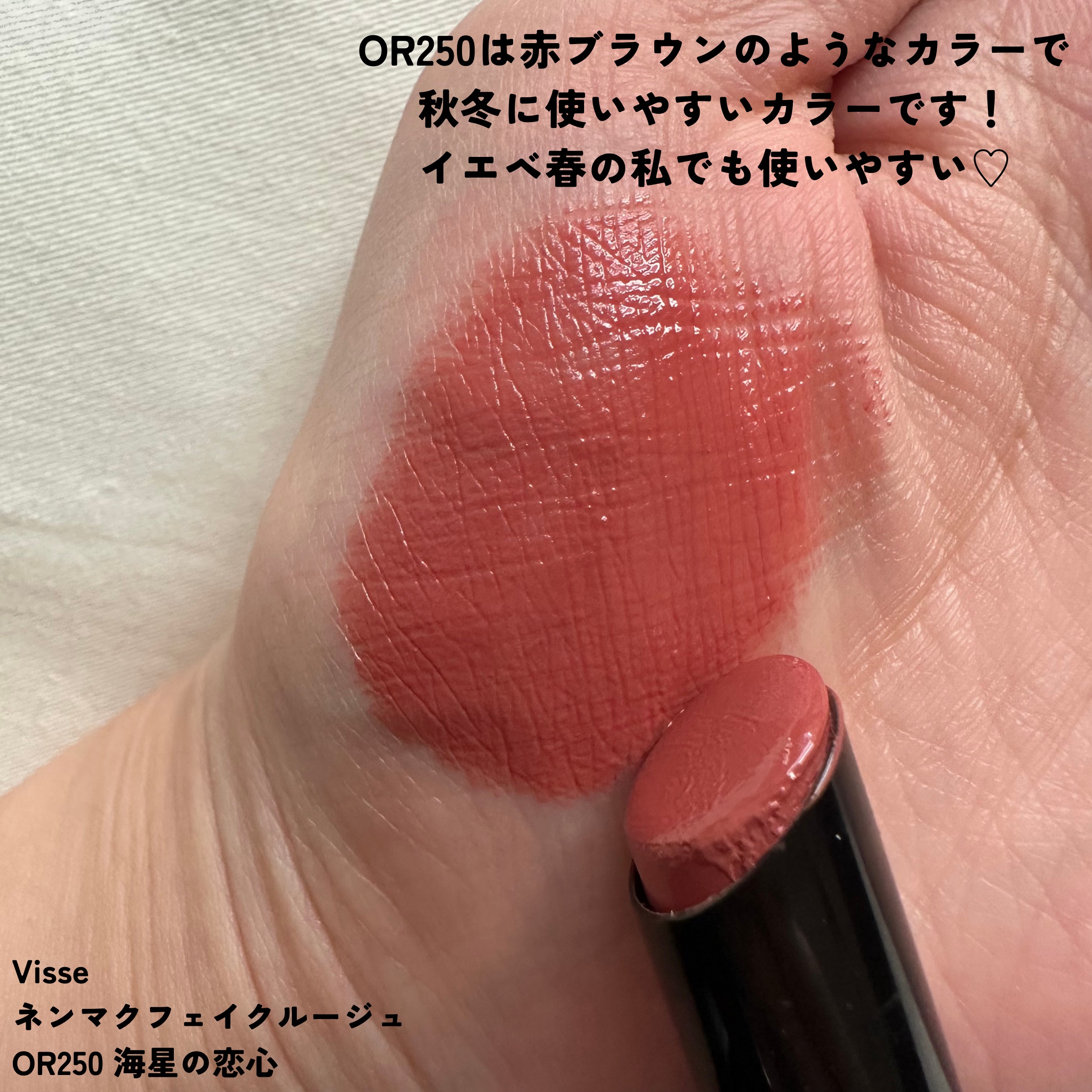 ネンマクフェイク ルージュ/Visée/口紅を使ったクチコミ（2枚目）