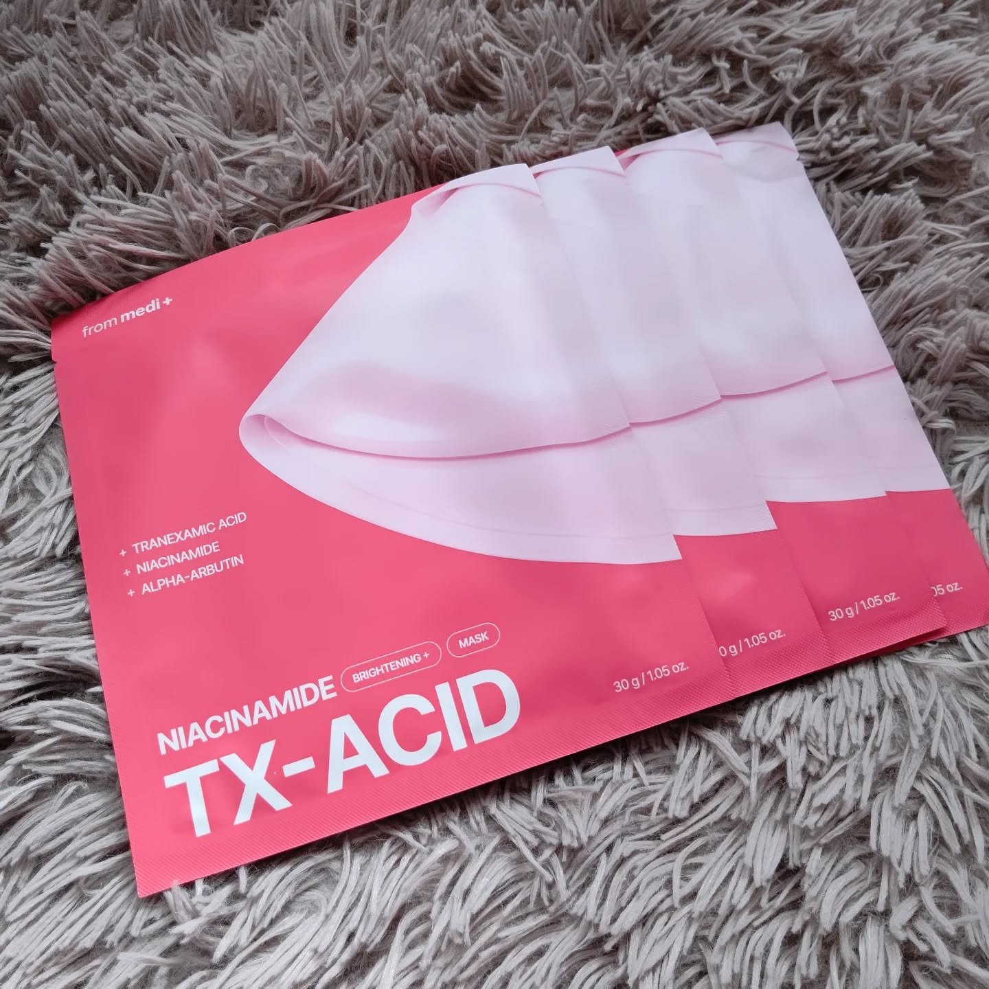 試してみた】TXAナイアシンアミド ブライトニングマスク from medi+の