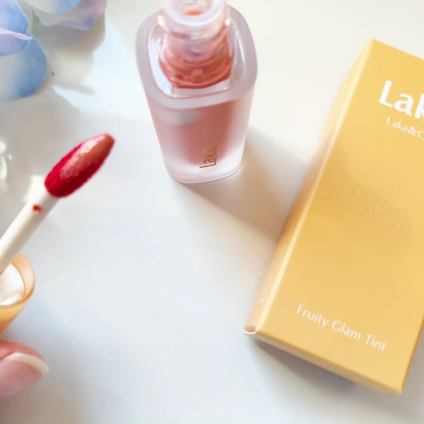 フルーティーグラムティント/Laka/リップティントを使ったクチコミ（2枚目）